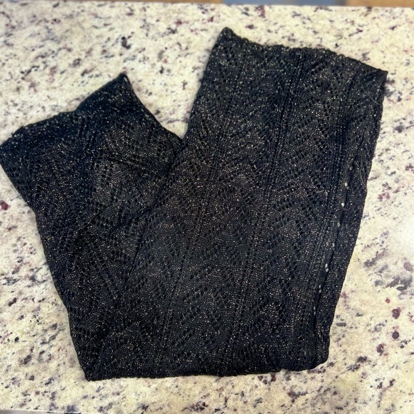 Infinity Scarf, Black Glittery Infinity Scarf - Picture 3 of 5